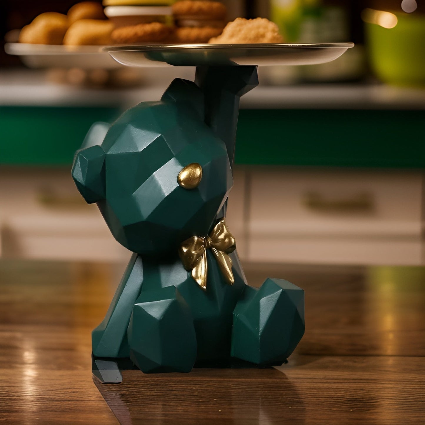 BowLift | Decorative Geometric Tray In Bear Shape