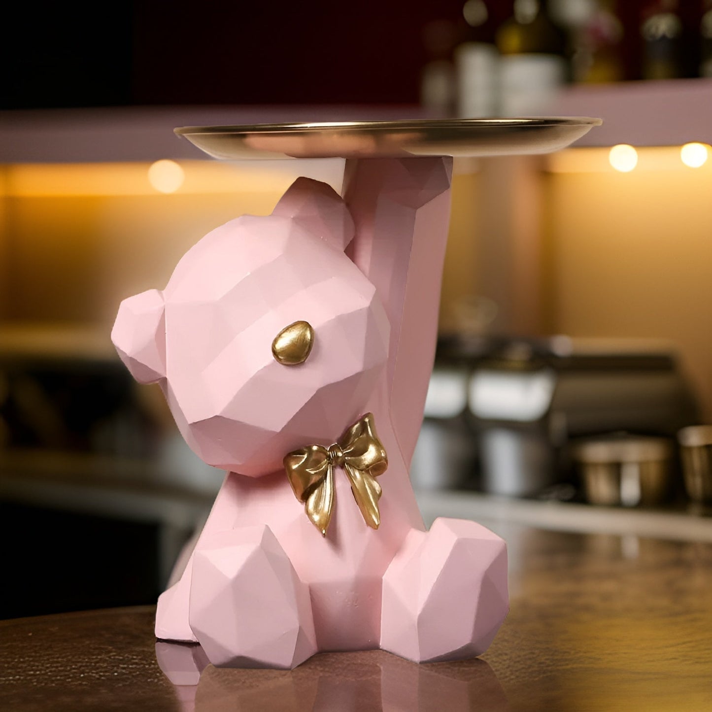 BowLift | Decorative Geometric Tray In Bear Shape