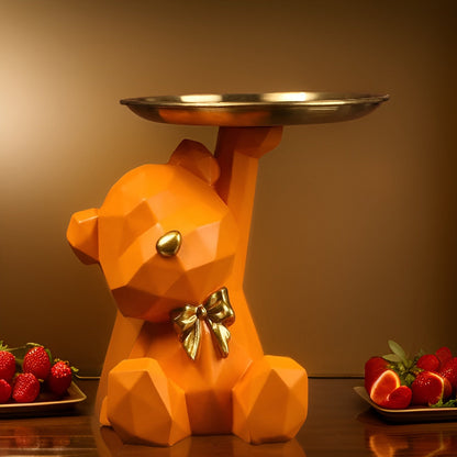 BowLift | Decorative Geometric Tray In Bear Shape