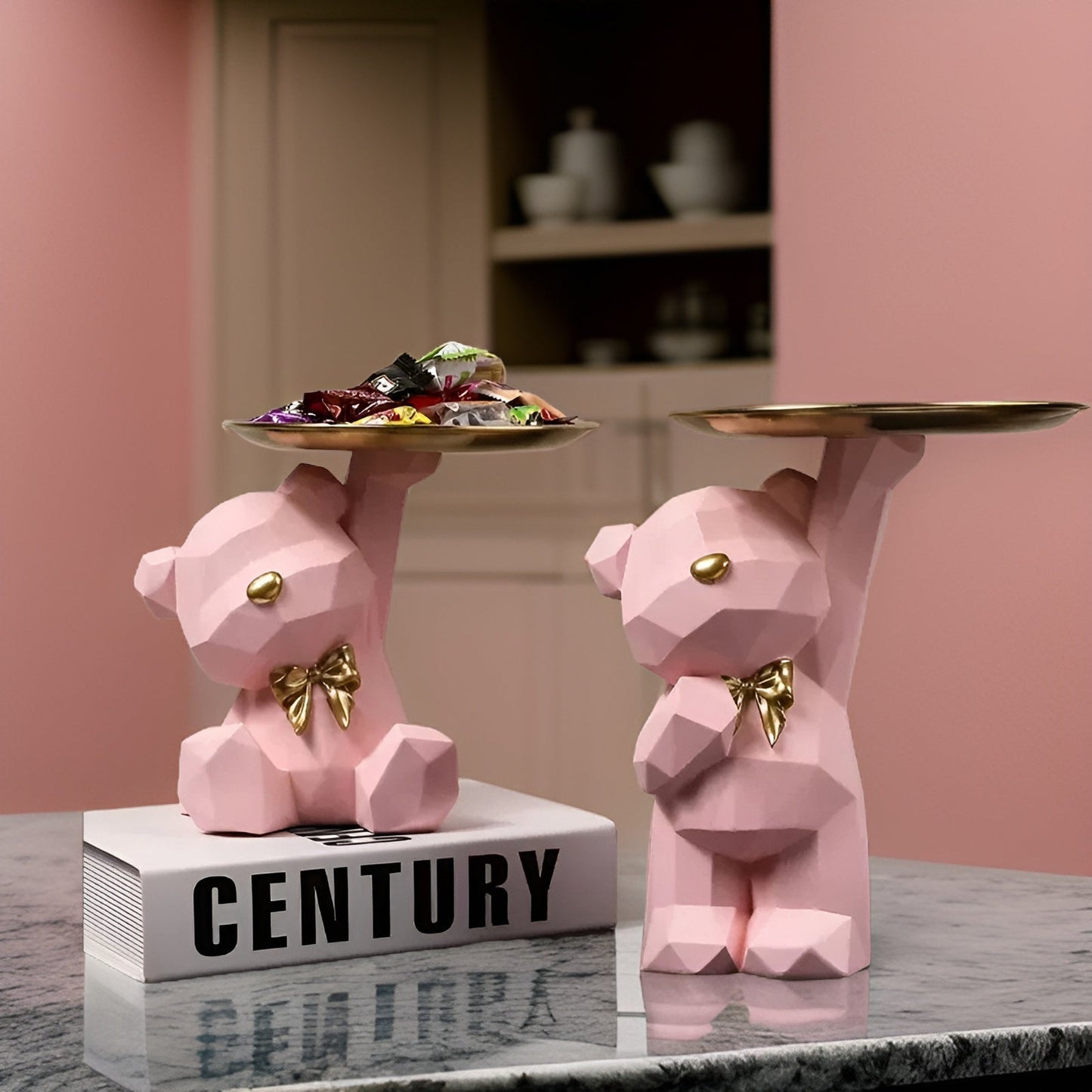 BowLift | Decorative Geometric Tray In Bear Shape