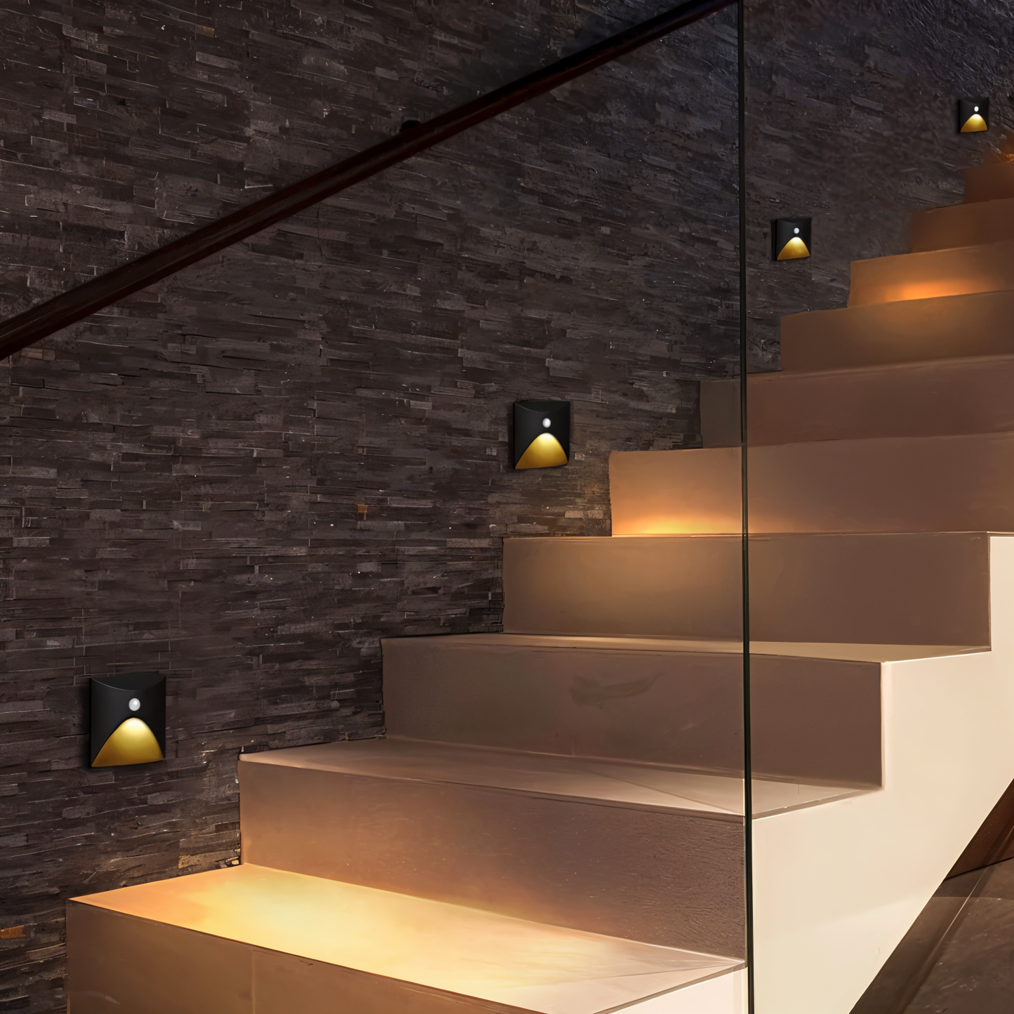 LuminiPath - Waterproof IP65 Wall Light - Indoor and Outdoor Wall Light - Motion Sensor LED Wall Light