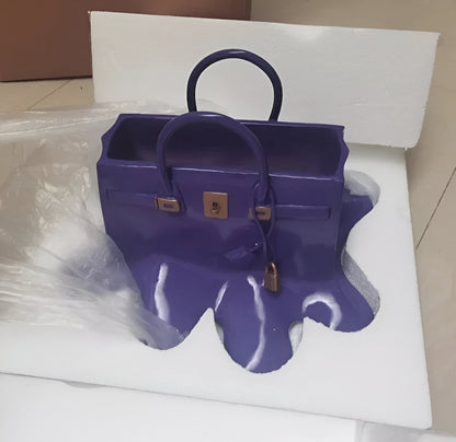 Frendorf | LuxuPurse Vases - Stylish Floral Purse Vase made of Resin