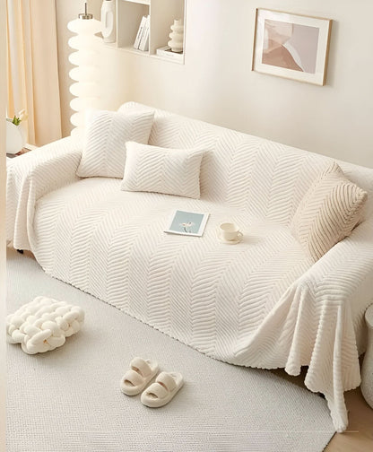 BowLift | LuxuraWrap Sofa Cover – Non‑Slip Pet‑Friendly Couch Protector