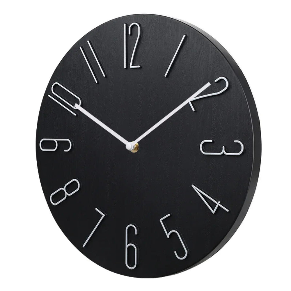 BowLift | Silencio Modern Silent Wall Clock – Minimalist Design with Quartz Movement