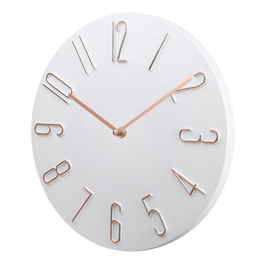 BowLift | Silencio Modern Silent Wall Clock – Minimalist Design with Quartz Movement