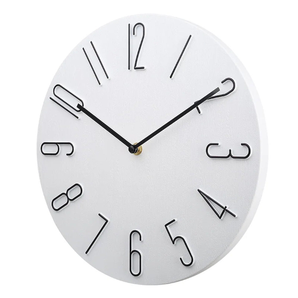 Silencio Modern Silent Wall Clock – Minimalist Design with Quartz Movement | Kalsten