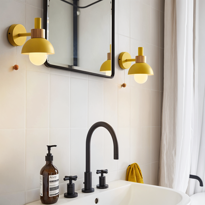Pastel-colored wall lamp for bedroom and living room