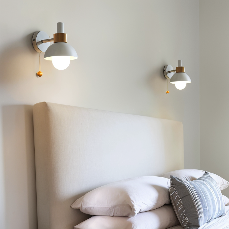 Pastel-colored wall lamp for bedroom and living room