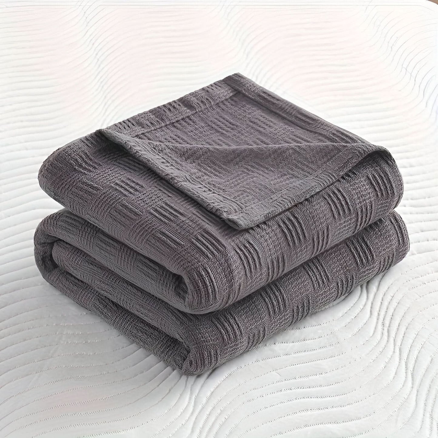 Skanto | LUMINOFT – Breathable Knit Cotton Throw