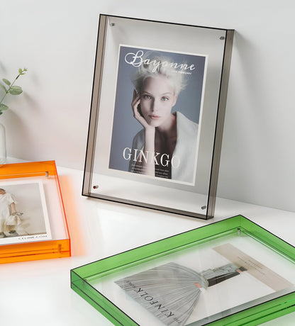Frendorf | RectaCryl Picture Frame - Modern, Minimalist Acrylic Picture Frame