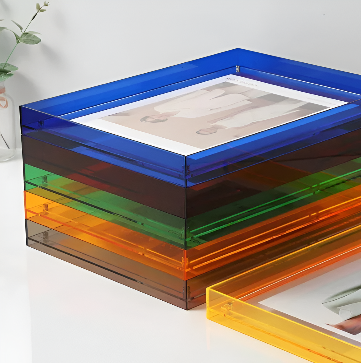 Frendorf | RectaCryl Picture Frame - Modern, Minimalist Acrylic Picture Frame
