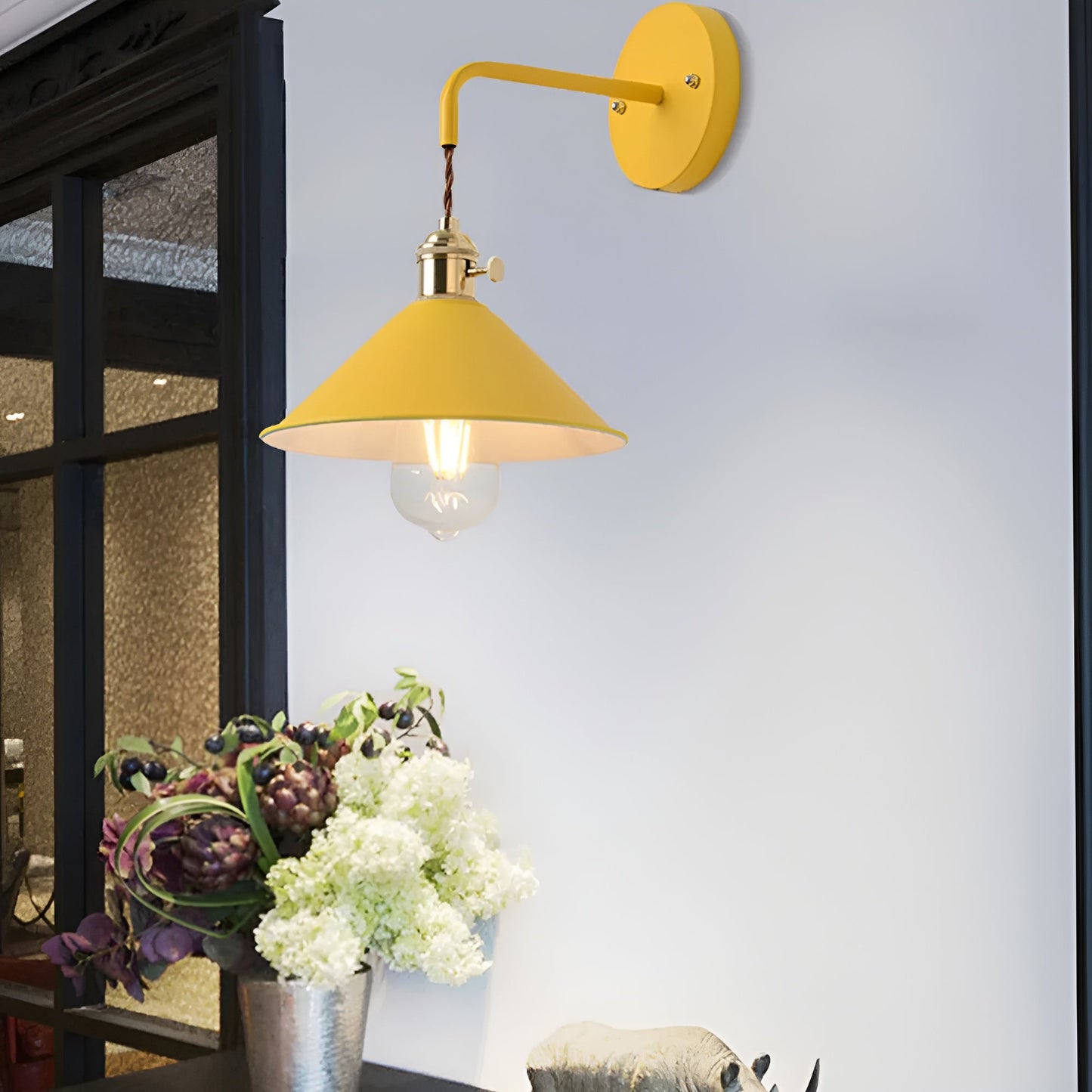 Skanto | Retro Vintage Wall Lamp - Vintage-Inspired Cone Metal Wall Lamp