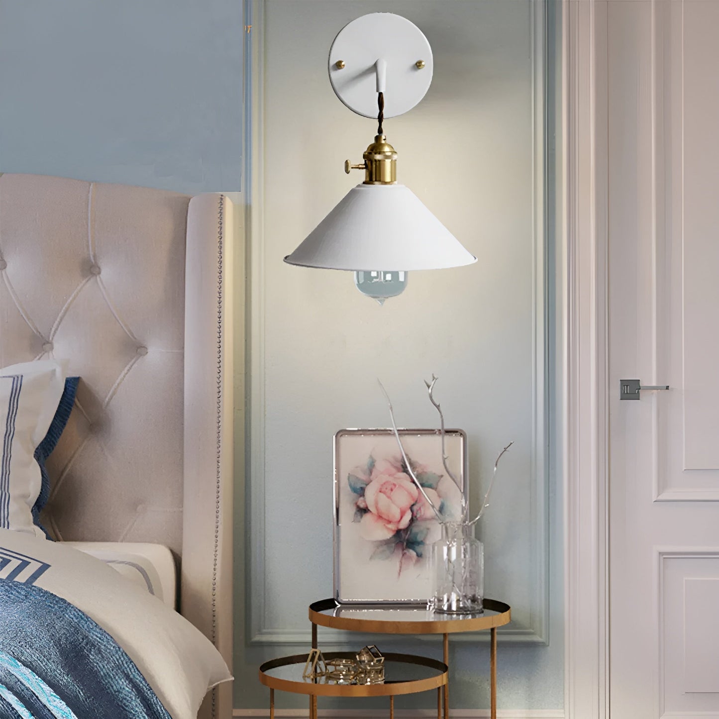 Skanto | Retro Vintage Wall Lamp - Vintage-Inspired Cone Metal Wall Lamp
