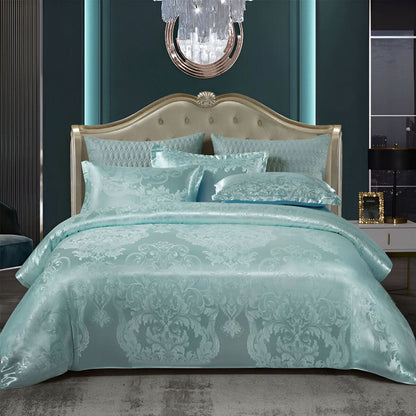BowLift | SILKLOFT – Elegant Satin Jacquard Bed Linen Set