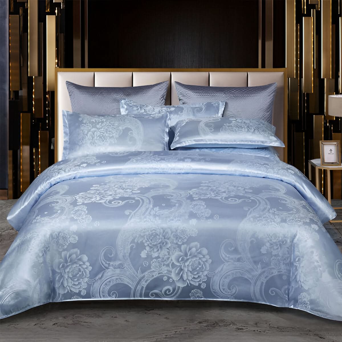 BowLift | SILKLOFT – Elegant Satin Jacquard Bed Linen Set