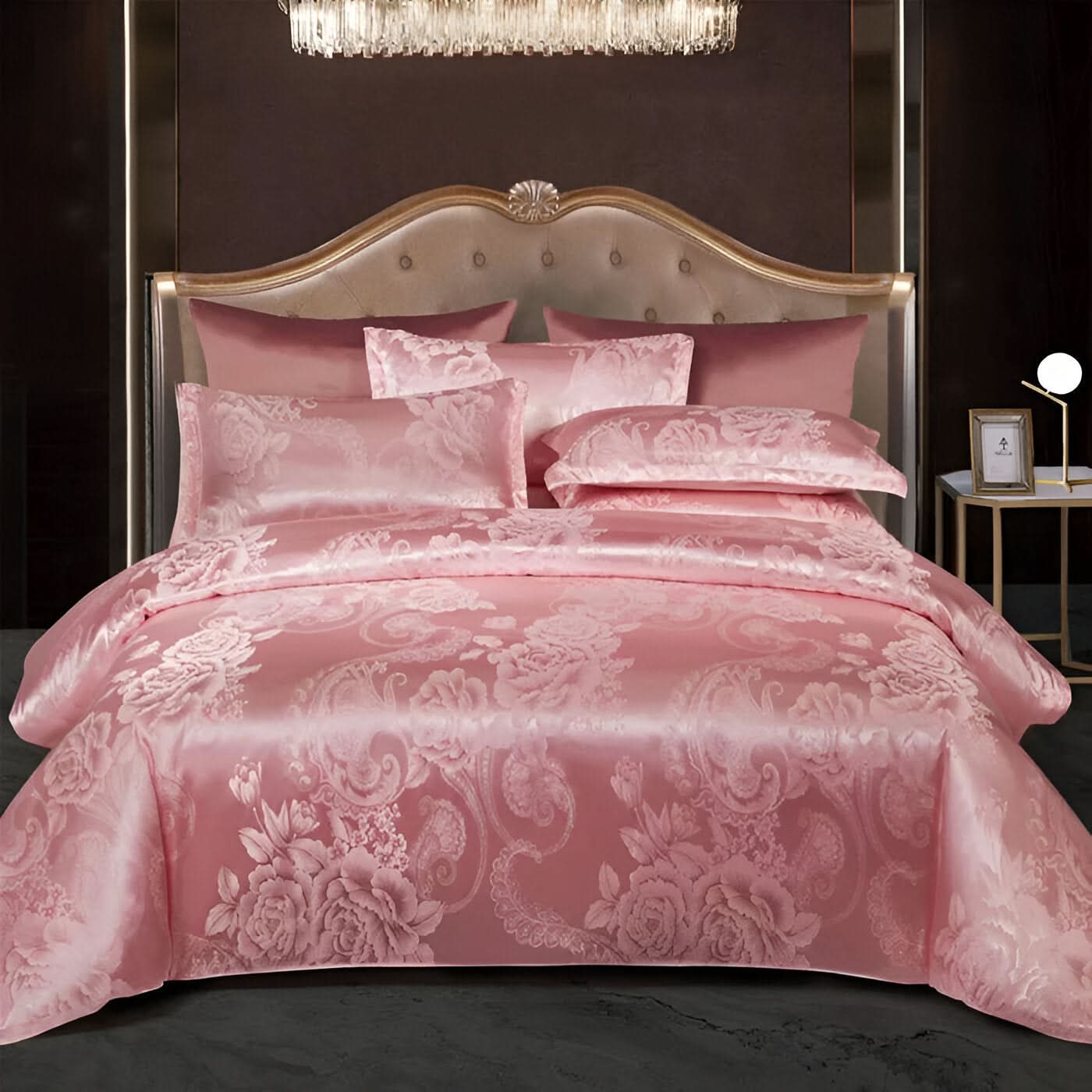 BowLift | SILKLOFT – Elegant Satin Jacquard Bed Linen Set