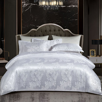 BowLift | SILKLOFT – Elegant Satin Jacquard Bed Linen Set