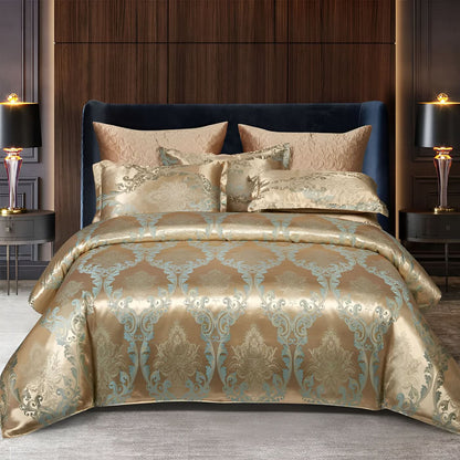 BowLift | SILKLOFT – Elegant Satin Jacquard Bed Linen Set