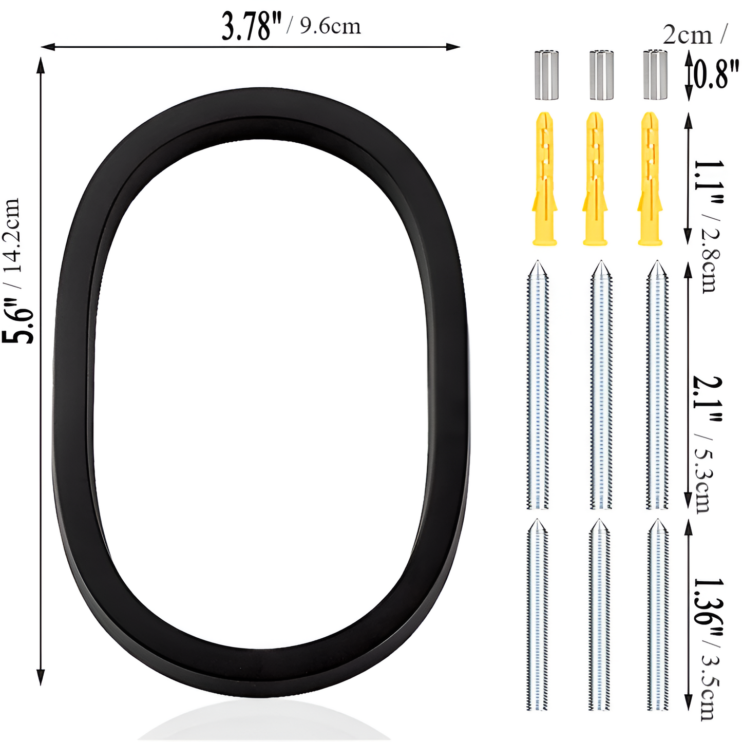 Brehn | Black Complete House Number - Modern House Number - House Number Sign