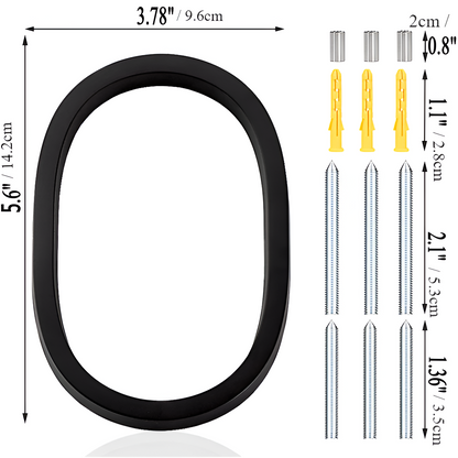 Brehn | Black Complete House Number - Modern House Number - House Number Sign