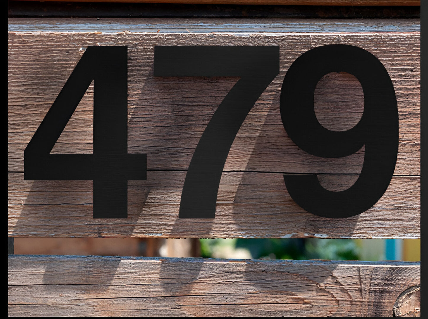 Brehn | Black Complete House Number - Modern House Number - House Number Sign