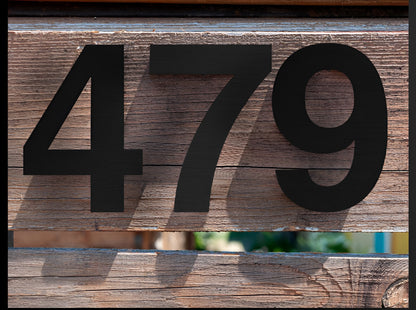Brehn | Black Complete House Number - Modern House Number - House Number Sign