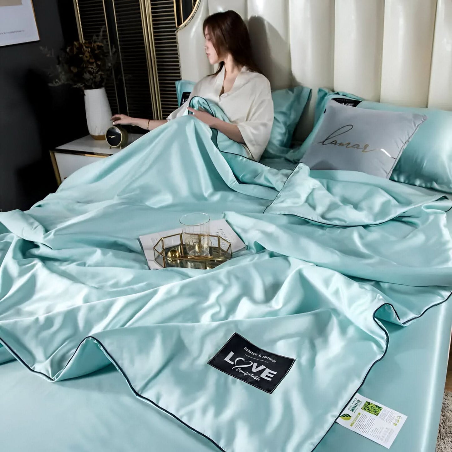 BowLift | FLUFFINA - Premium Satin Silk Bedding