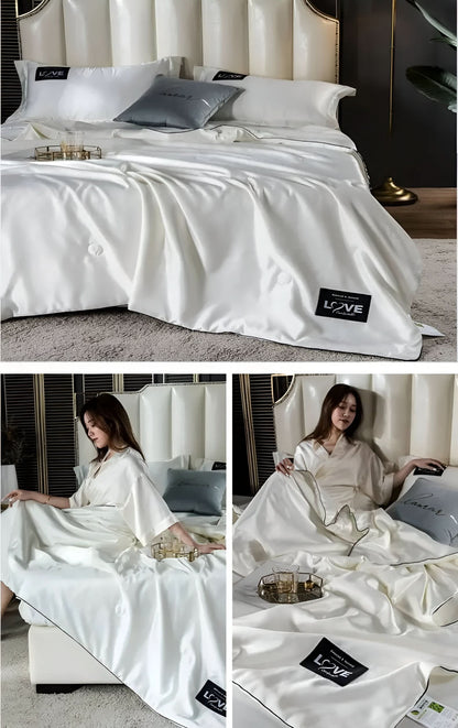 Kalsten | FLUFFINA Premium Satin-Feel Synthetic Fiber Bedding Set – Soft, Smooth & Luxury Comfort