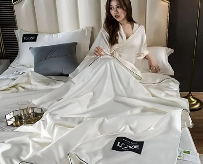 Kalsten | FLUFFINA Premium Satin-Feel Synthetic Fiber Bedding Set – Soft, Smooth & Luxury Comfort