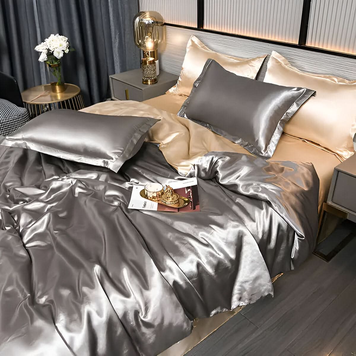 BowLift | PLUSHORA - SilkCloud Duvet - Premium Breathable Silk Bedding