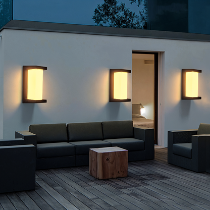 Waterproof outdoor LED wall lamp with motion sensor