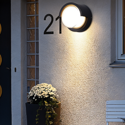 Waterproof outdoor LED wall lamp with motion sensor