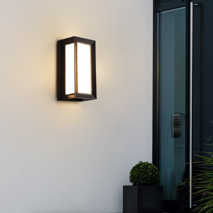 Waterproof outdoor LED wall lamp with motion sensor