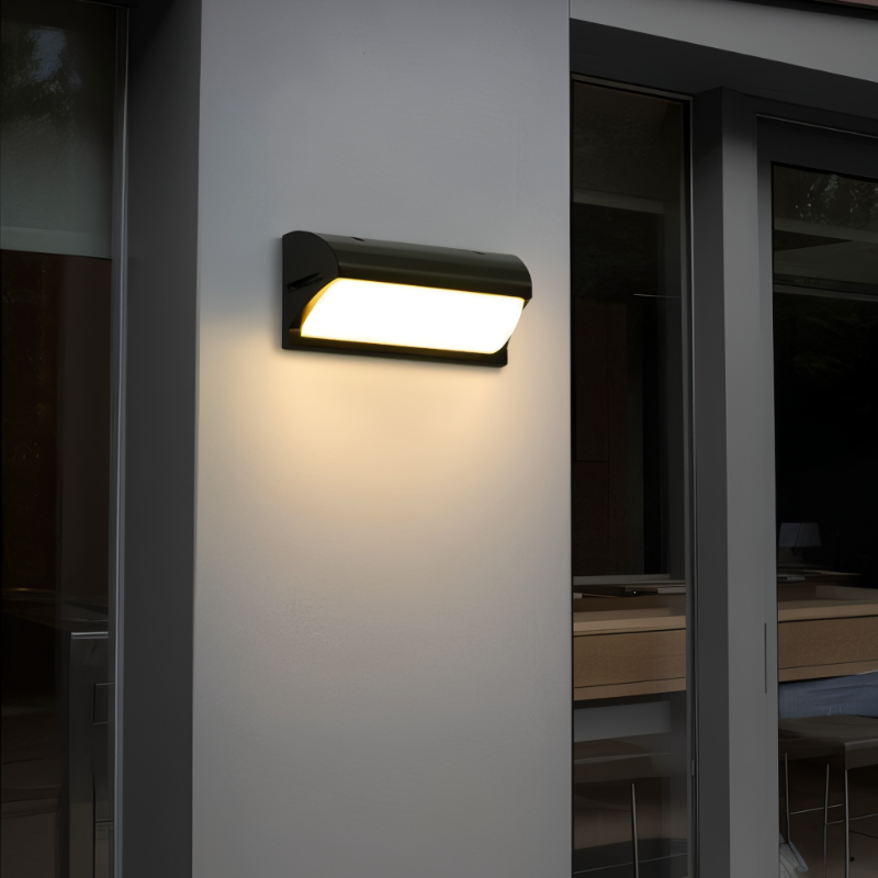 Waterproof outdoor LED wall lamp with motion sensor