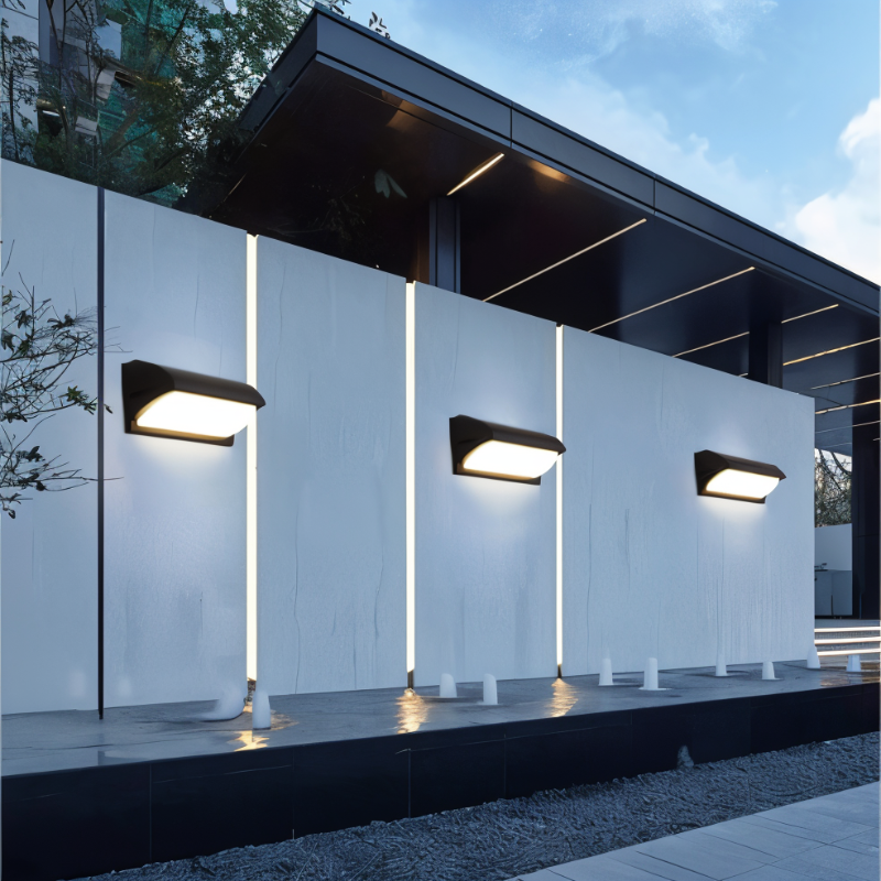 Waterproof outdoor LED wall lamp with motion sensor
