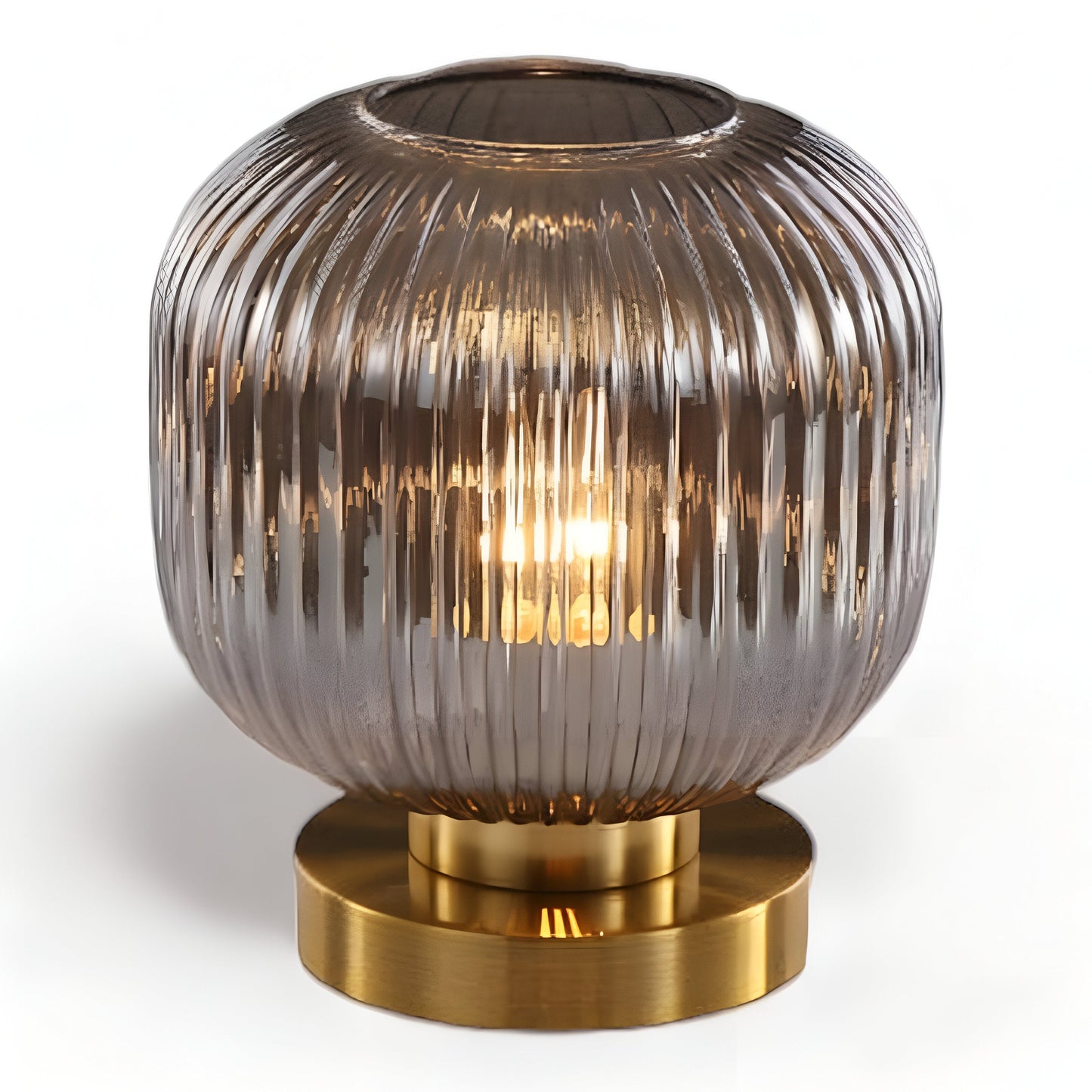 Skanto | Nordic Table Lamp with Ribbed Glass