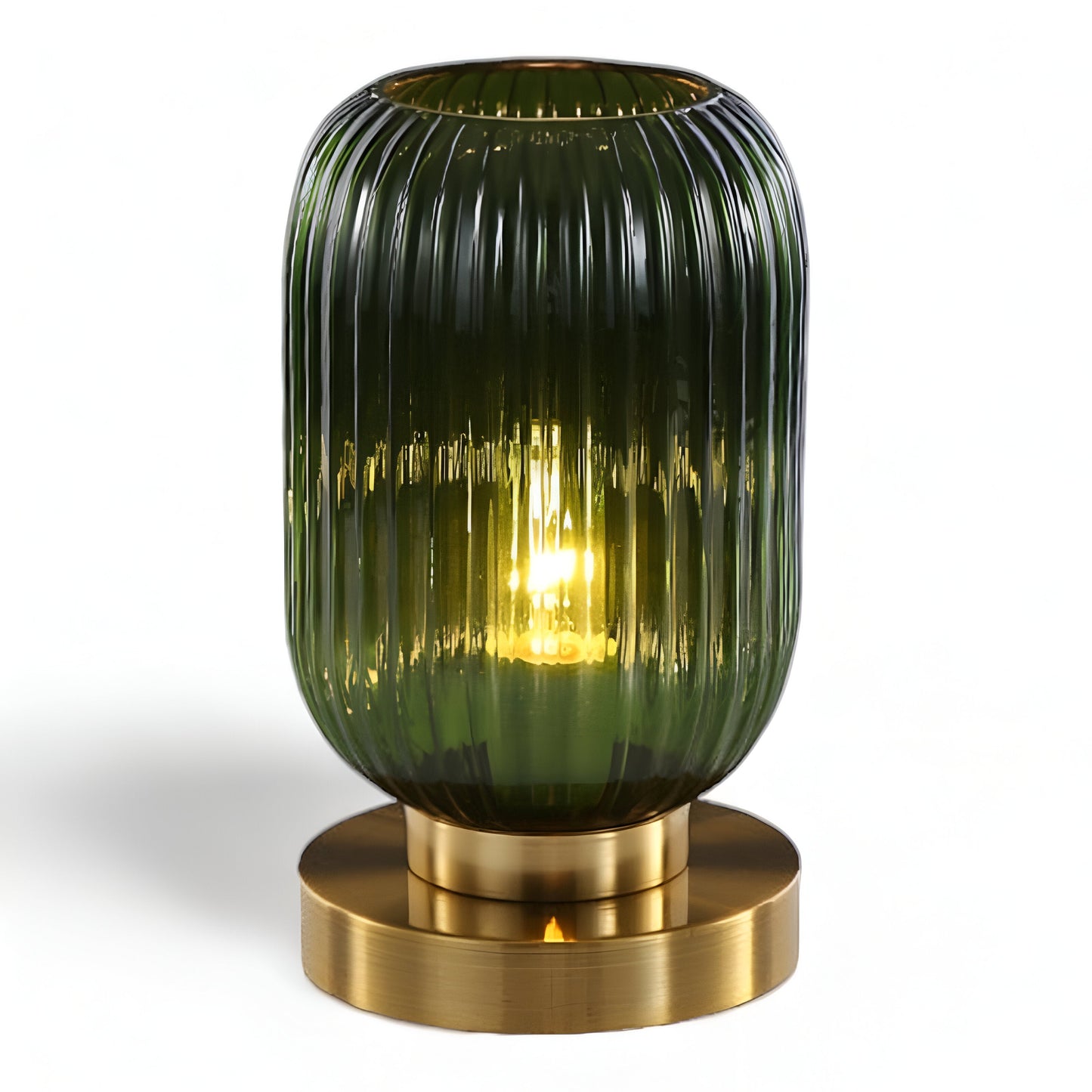 Skanto | Nordic Table Lamp with Ribbed Glass