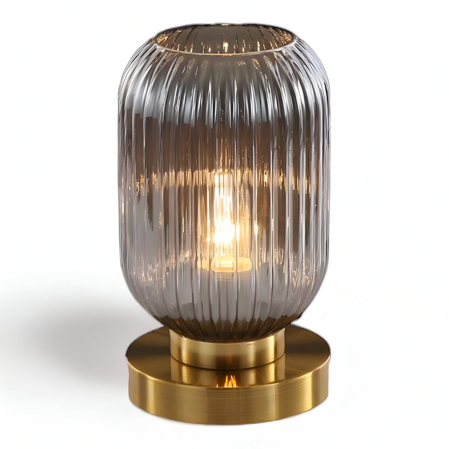 Skanto | Nordic Table Lamp with Ribbed Glass