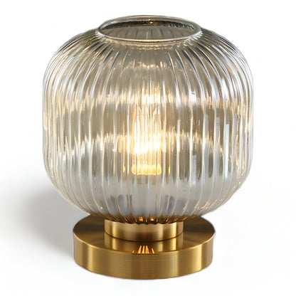 Skanto | Nordic Table Lamp with Ribbed Glass