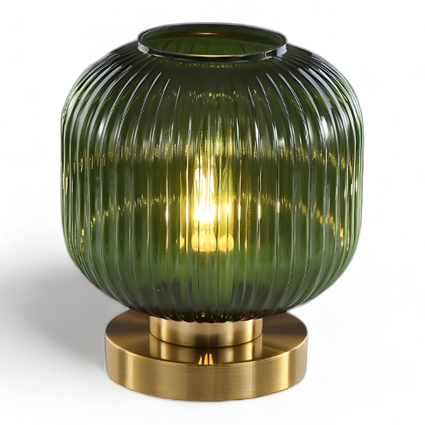 Skanto | Nordic Table Lamp with Ribbed Glass