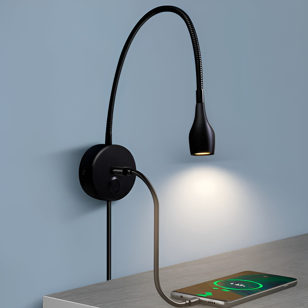 Skanto | Flexible Wall Lamp | Dimmable Touch Control & Energy Efficient for Cozy Reading and Relaxation