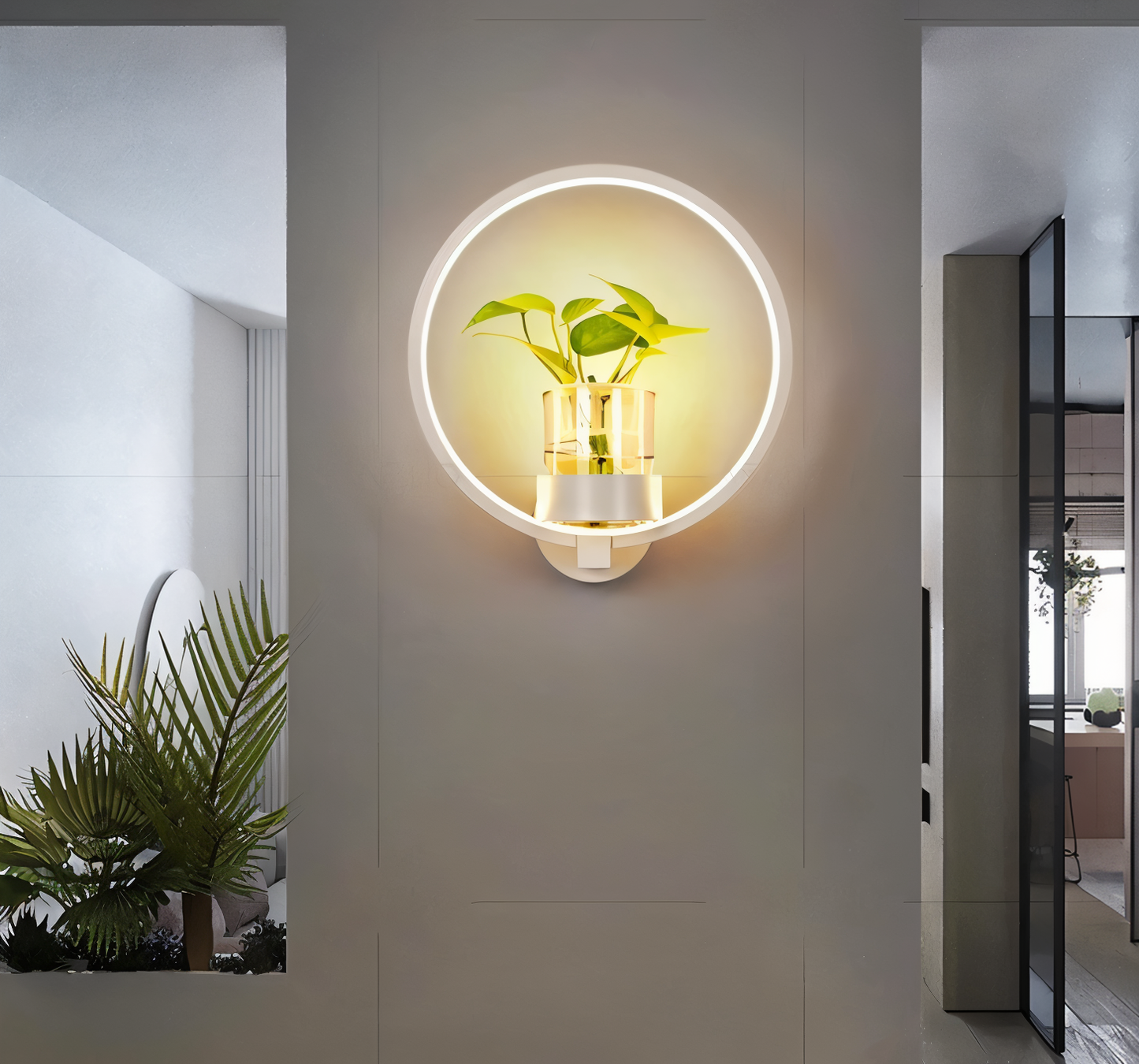 Frendorf | VerdantLume LED wall light with plant holder