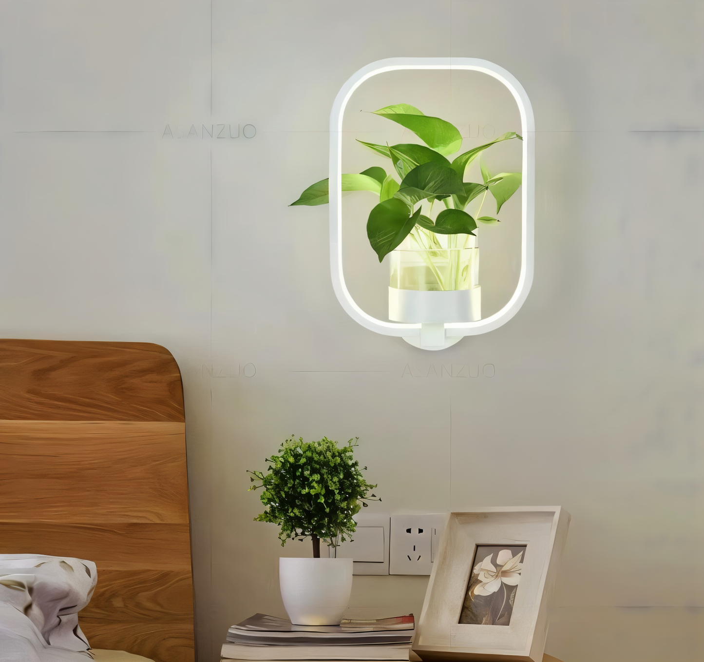 Frendorf | VerdantLume LED wall light with plant holder