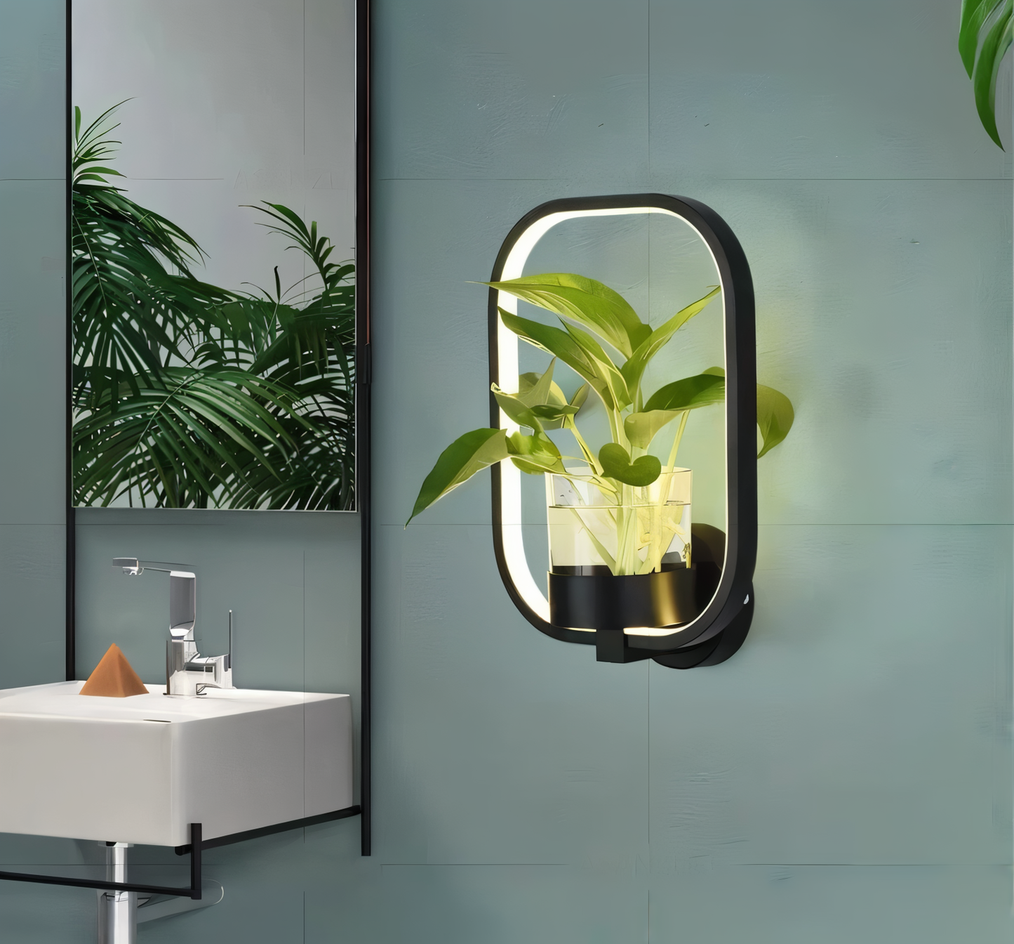 Frendorf | VerdantLume LED wall light with plant holder