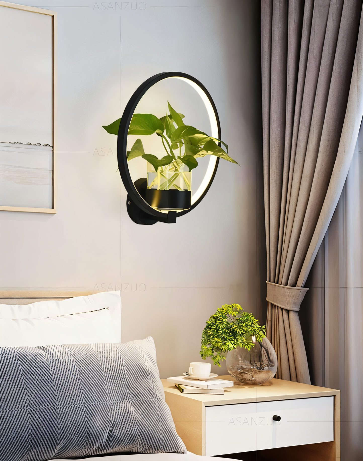 Frendorf | VerdantLume LED wall light with plant holder
