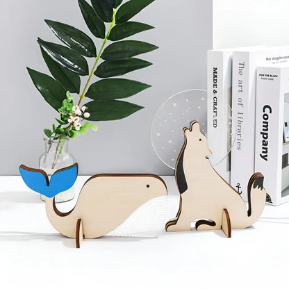 BowLift | Wooden Animal Table Lamp - WildGlow