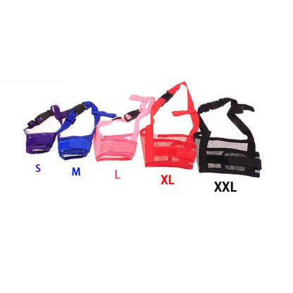 BowLift | Pet Dog Adjustable Mask Bark Bite Mesh Mouth Muzzle Grooming Anti Stop Chewing