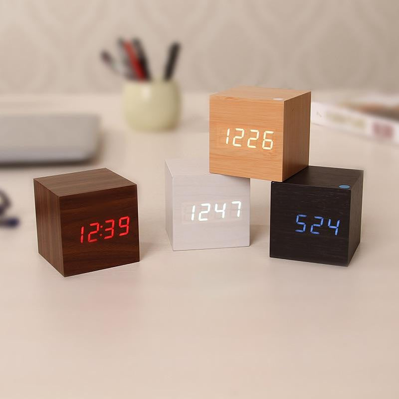 Modern Digital Wood Clock | Karnz