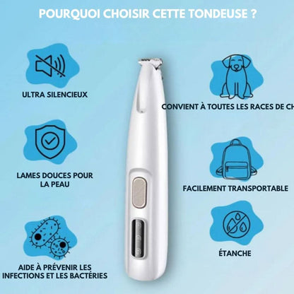 Skanto | Quiet Dog Trimmer for Clean Paws and Sensitive Areas