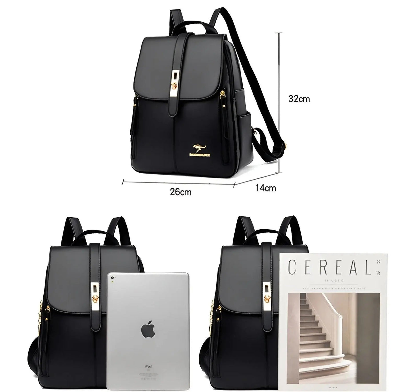 BowLift | Alena Backpack - Luxury and High-Quality Leather Women's Handbag